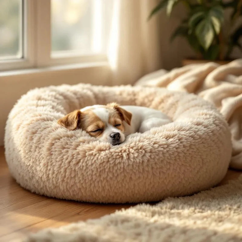 Petit panier chien doux