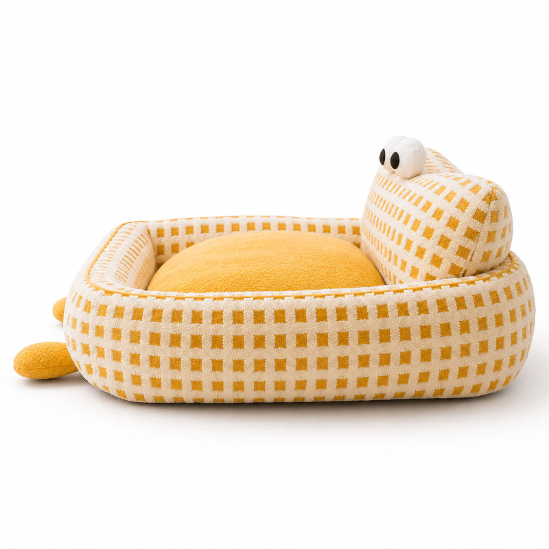 Panier Chien Confort à Rebords – Couchage Rembourré Lifestyle de face