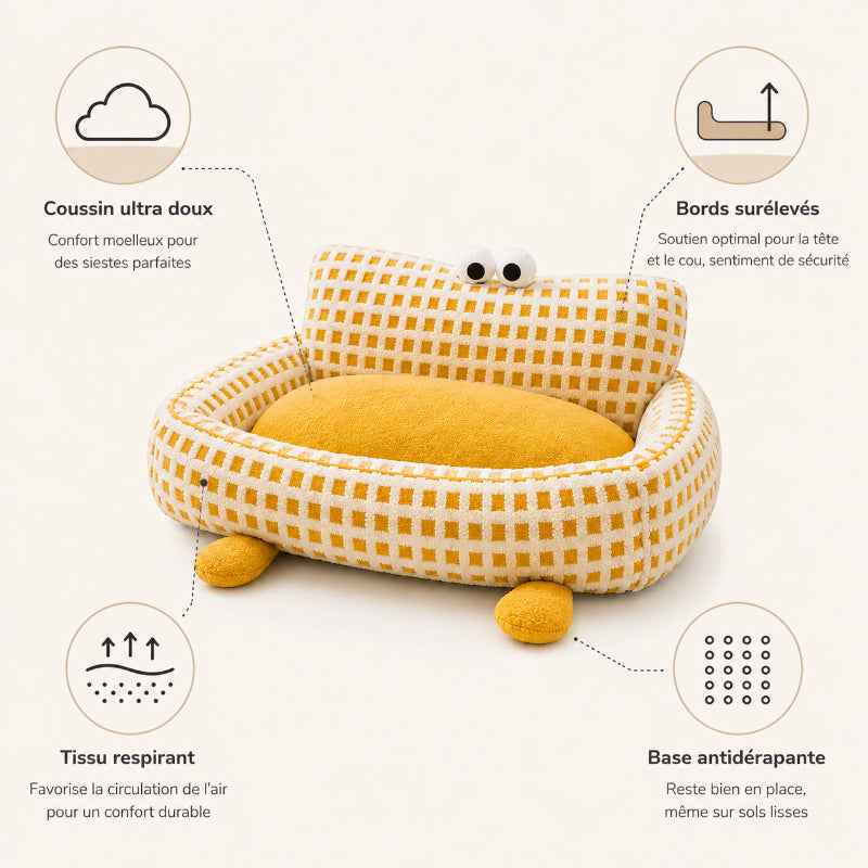 Panier Chien Confort à Rebords – Couchage Rembourré Lifestyle Description