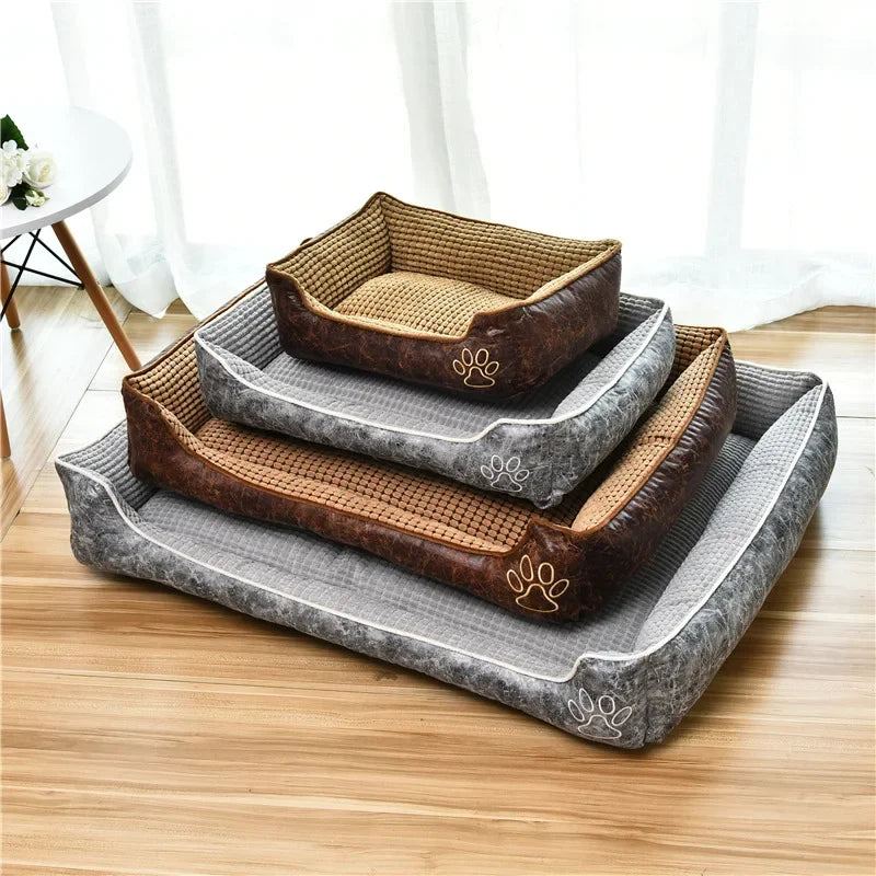 Panier rectangulaire pour chien avec rebords hauts