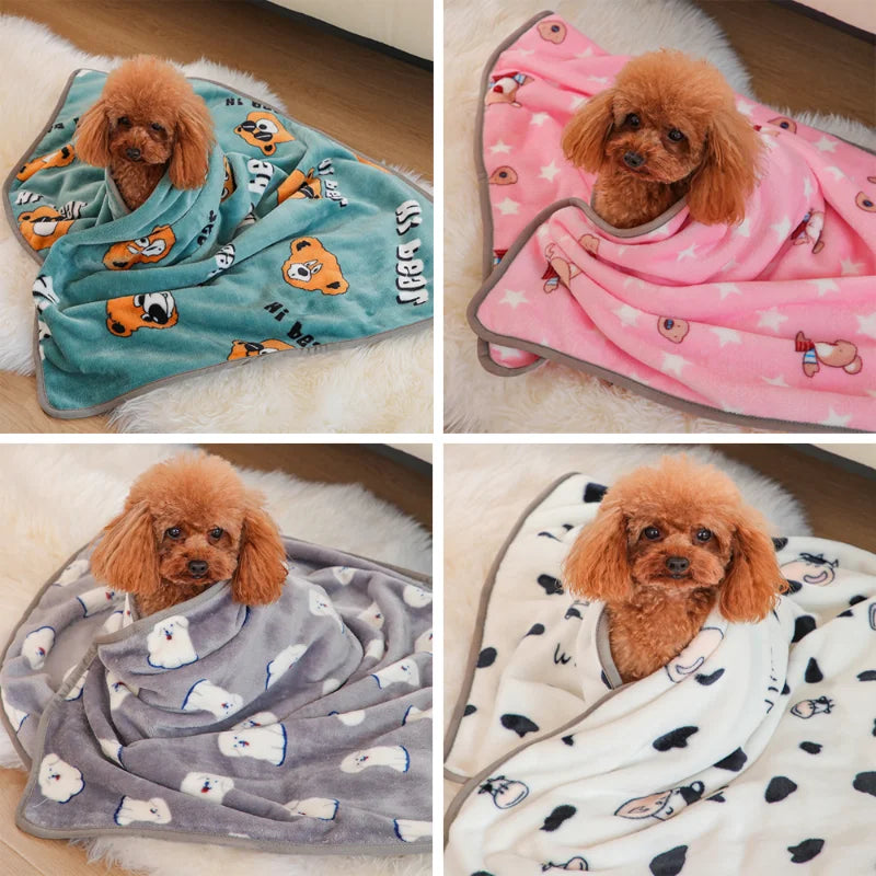 Couverture peluche pour chien – Plaid chaud lavable motifs mignons