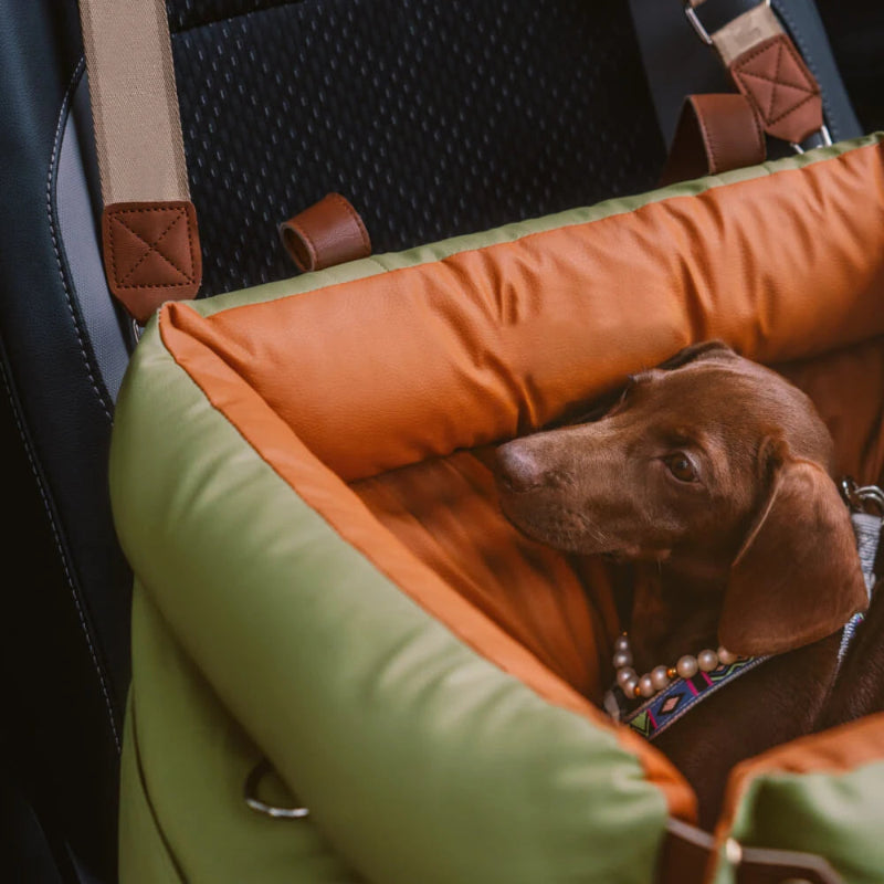 Siège Auto pour Chien en Simili Cuir Matelassé