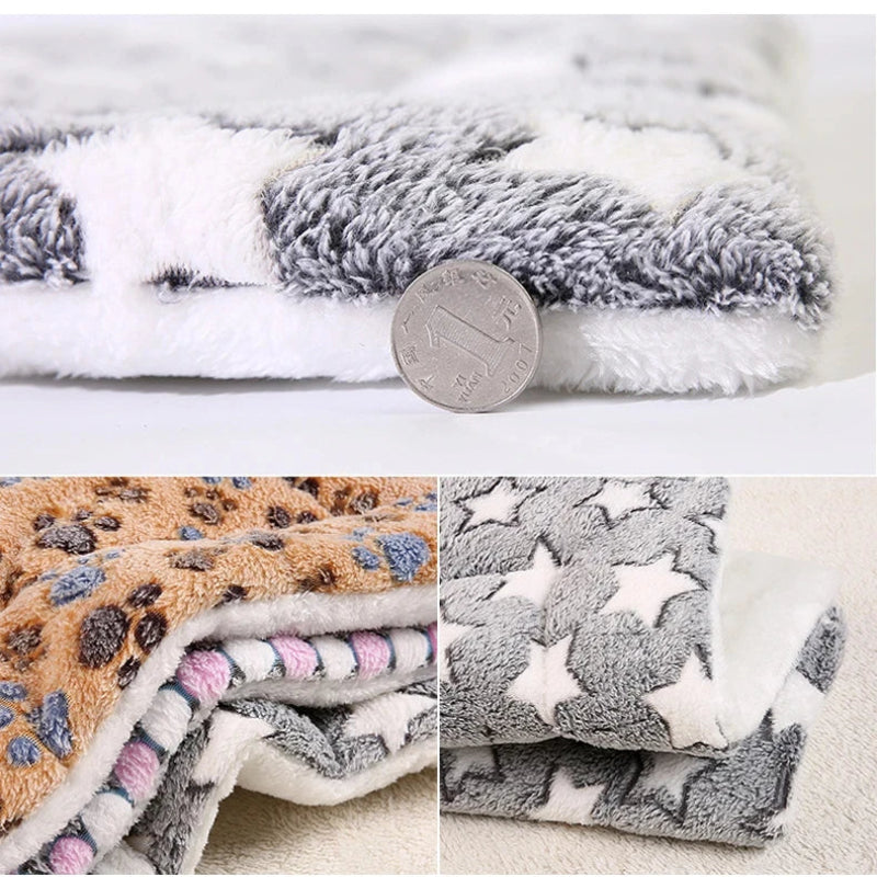 Couverture polaire épaisse pour chien – Plaid chaud cocooning lavable