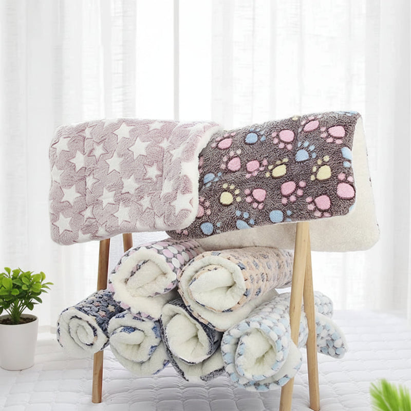 Couverture polaire épaisse pour chien – Plaid chaud cocooning lavable