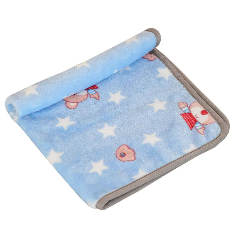 couverture chien bleu