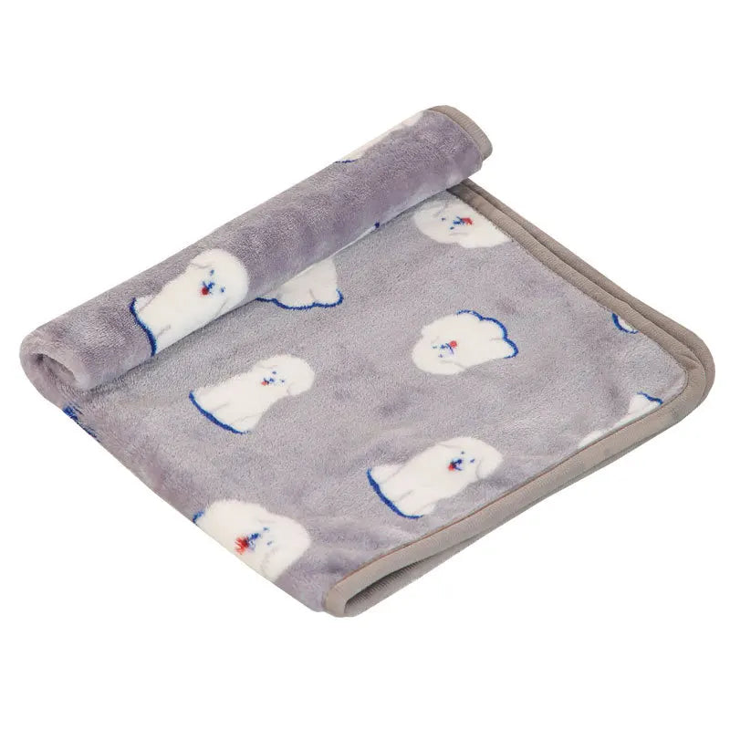 couverture chien gris