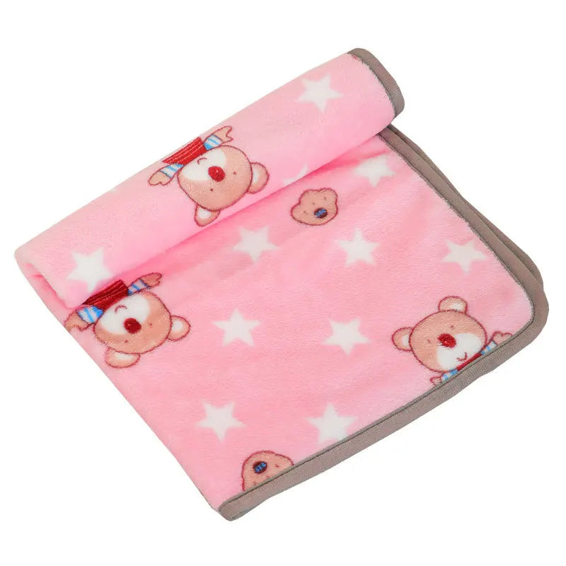 couverture chien rose