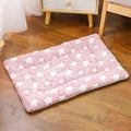 couverture chien rose motif étoile blanche