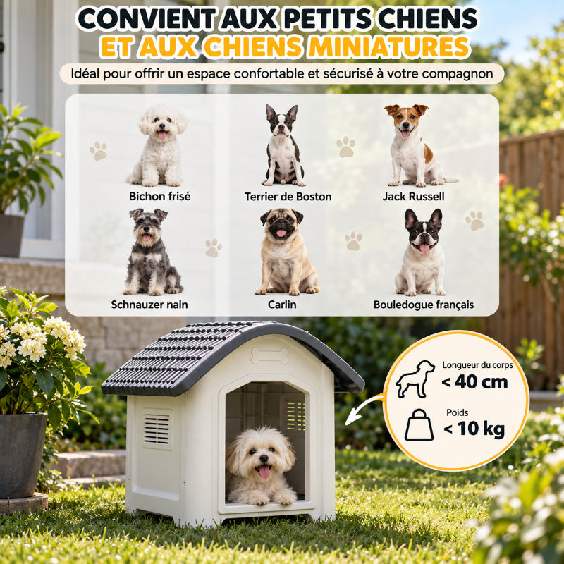 description niche chien exterieur