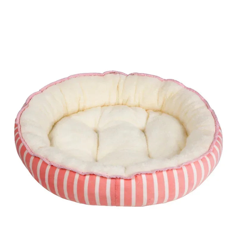 panier chien orthopédique rose