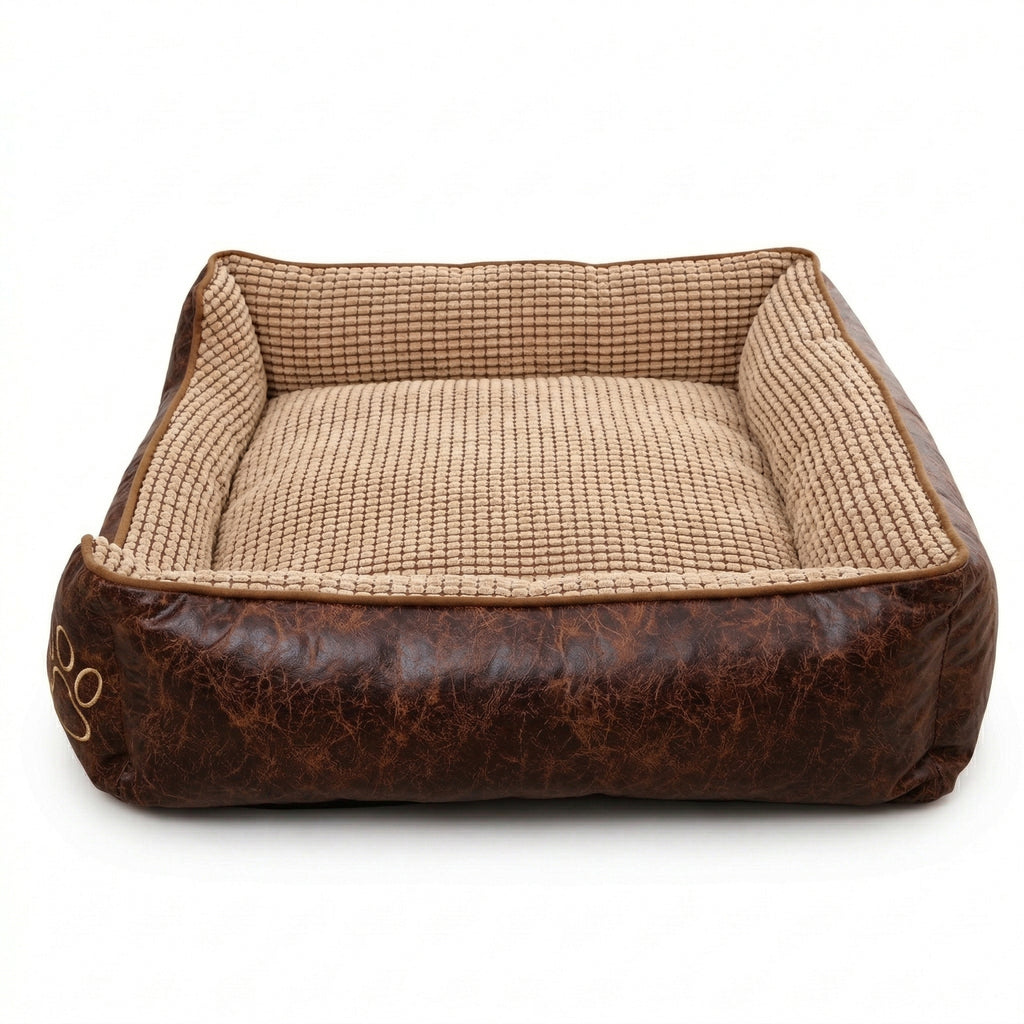 Panier rectangulaire pour chien avec rebords hauts