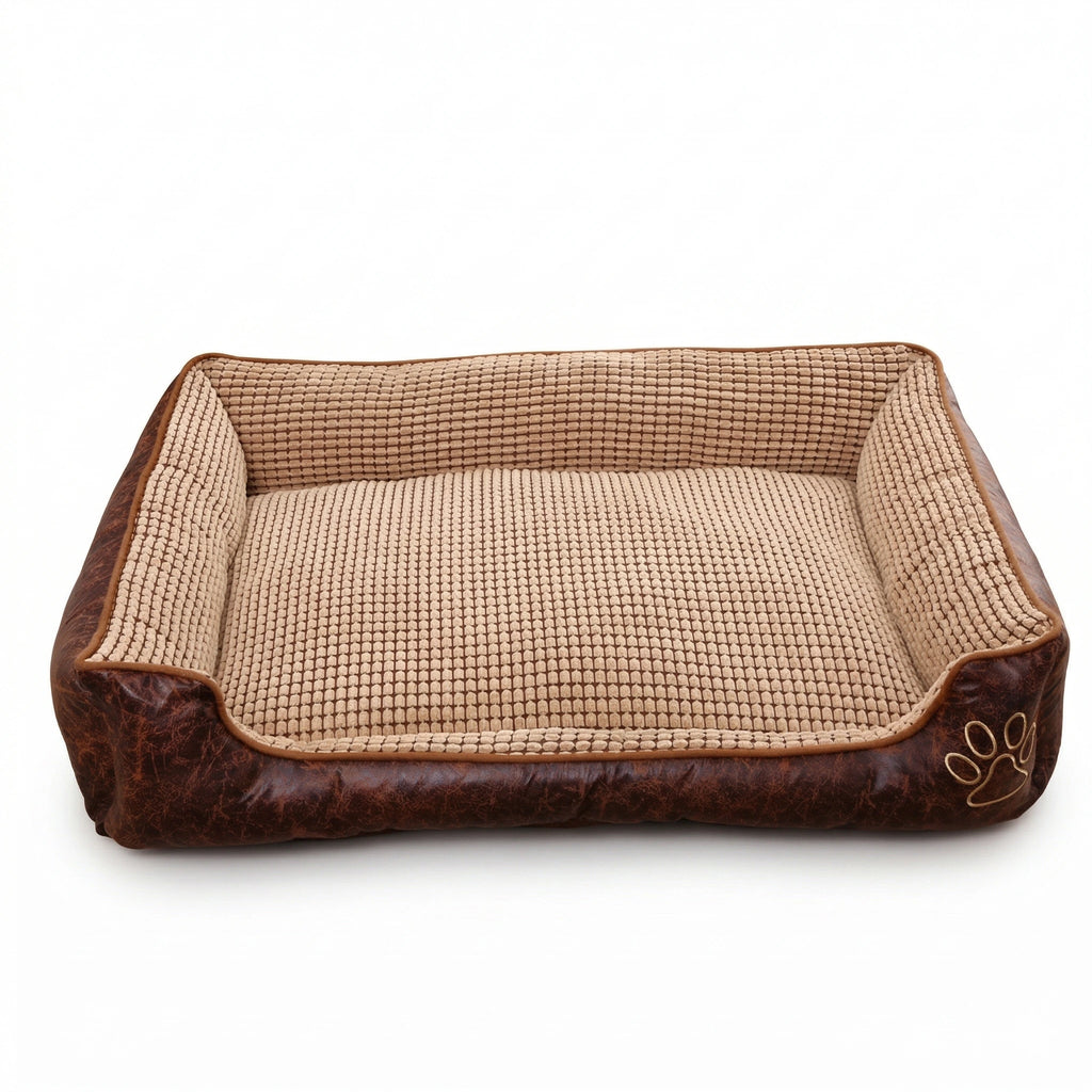 Panier rectangulaire pour chien avec rebords hauts
