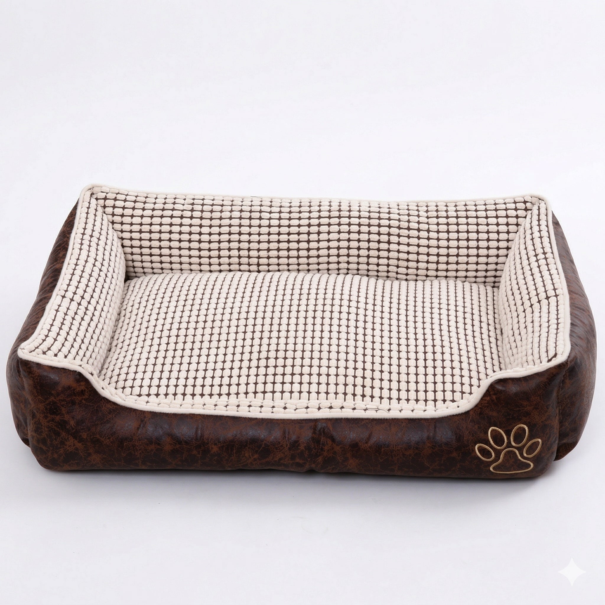Panier rectangulaire pour chien avec rebords hauts