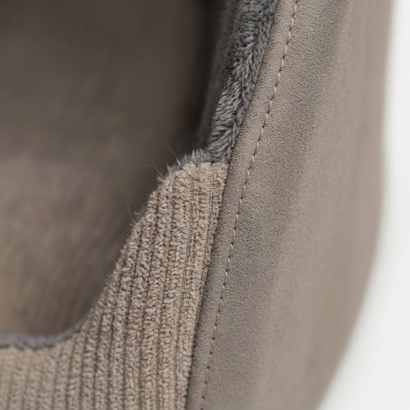 Maison de Couchage Abritée pour Chien en Tissu Matelassé