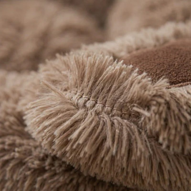 Panier Chien Anti-Stress Donut en Peluche