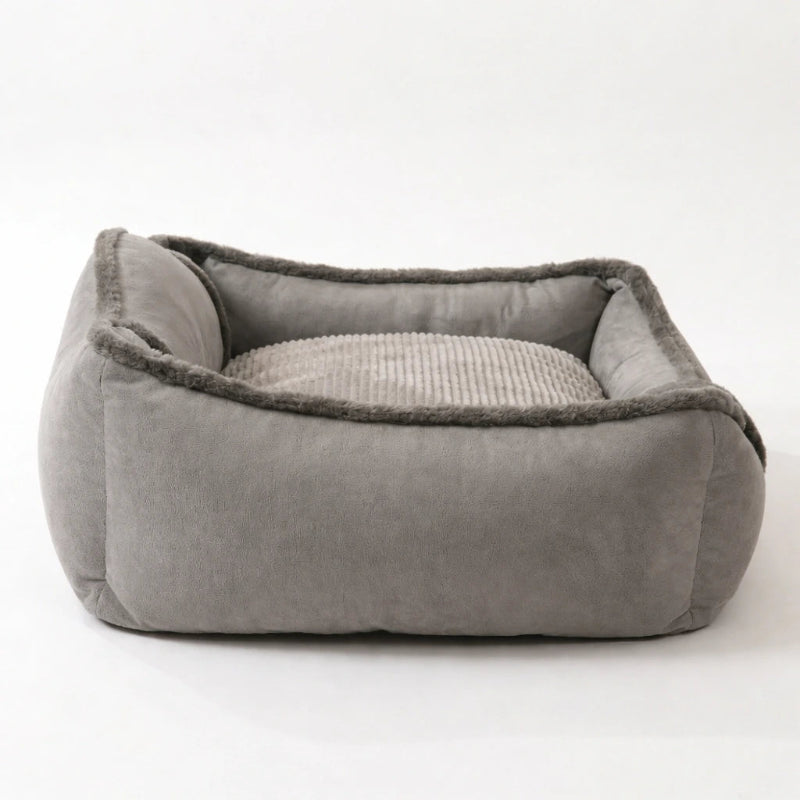 Panier orthopédique pour chien en velours épais