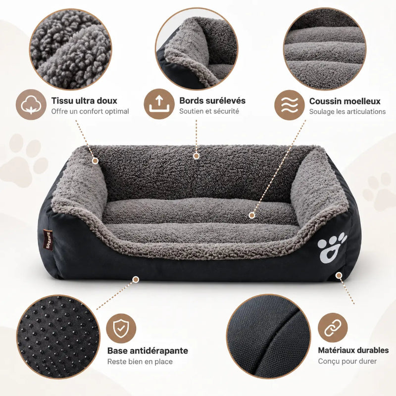 description panier chien rebord