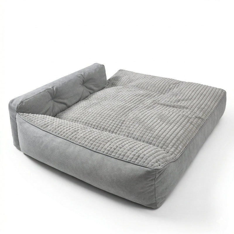 panier chien orthopedique gris