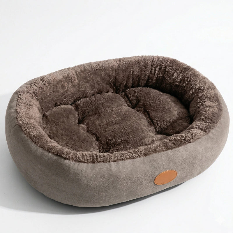 panier chien orthopedique gris