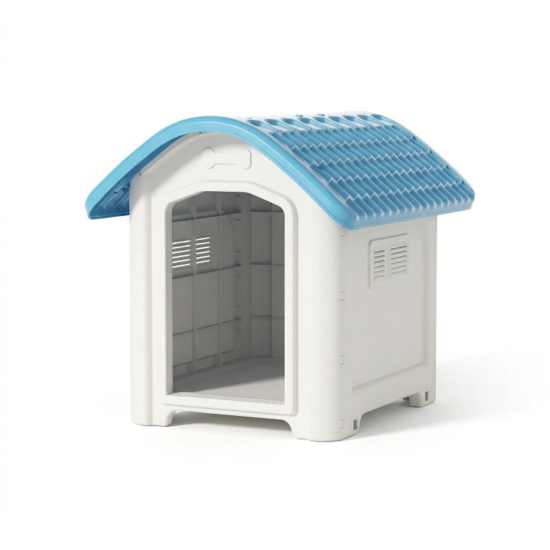 panier chien plastique bleu
