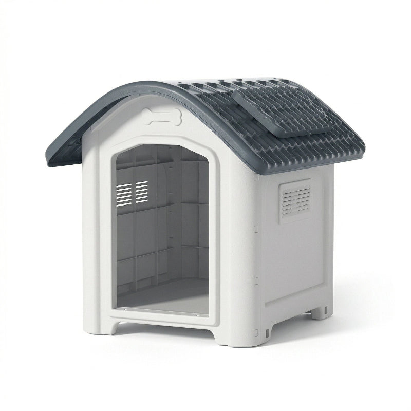 panier chien plastique gris toit