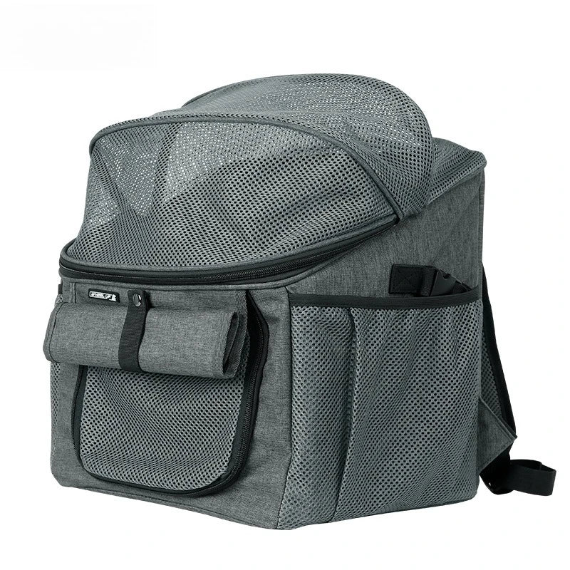 panier chien gris