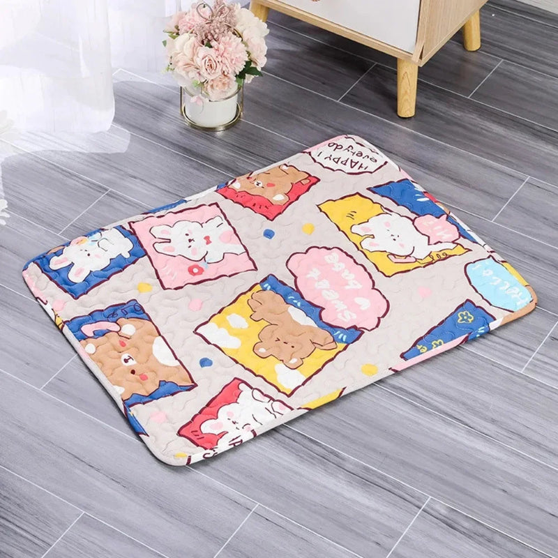 tapis rafraichissant motif animal