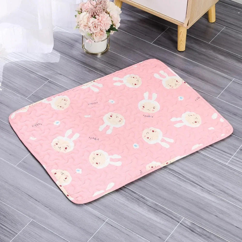 tapis rafraichissant rose lapin