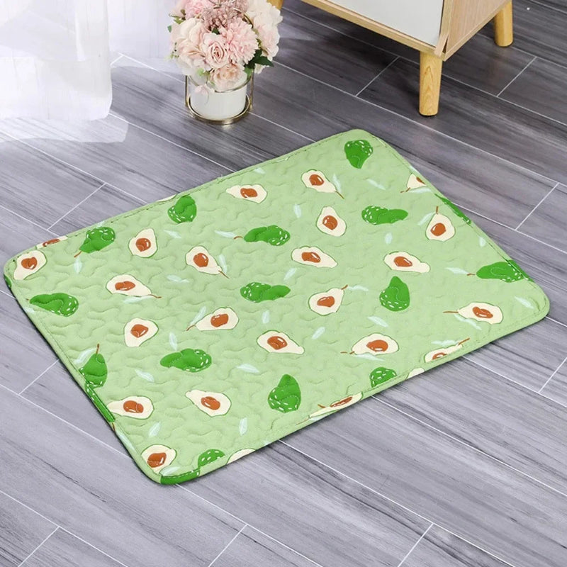 tapis rafraichissant vert avocat