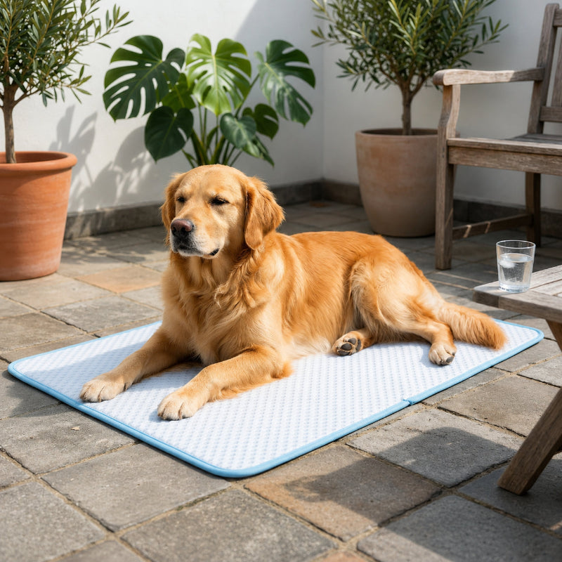 Tapis Rafraîchissant Chien Respirant – Matelas Été Effet Frais Sans Eau