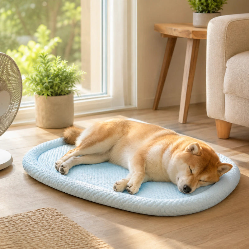 tapis rafraichissant chien coucher